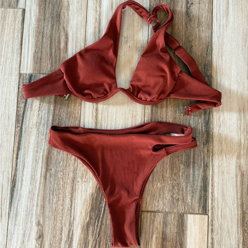 Rust Red Women's Bikini Set - Picture 1 of 1